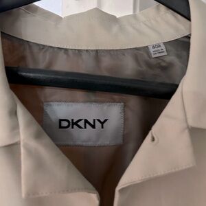 Men’s overcoat. New never worn without tags cream color by DKNY. European style